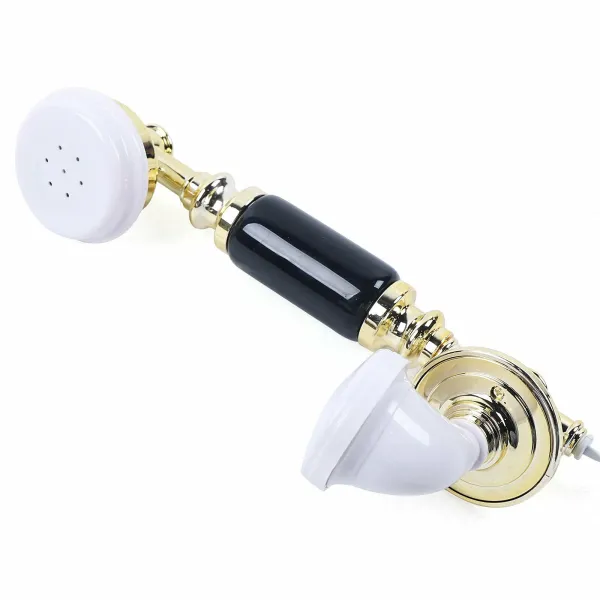 Ceramic Vintage Rotary Dial Phone Handset Telephone Decorative Telephones
