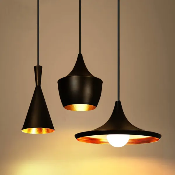 Single Head Modern Minimalist Chandeliers 3 Pack with Adjustable Chain