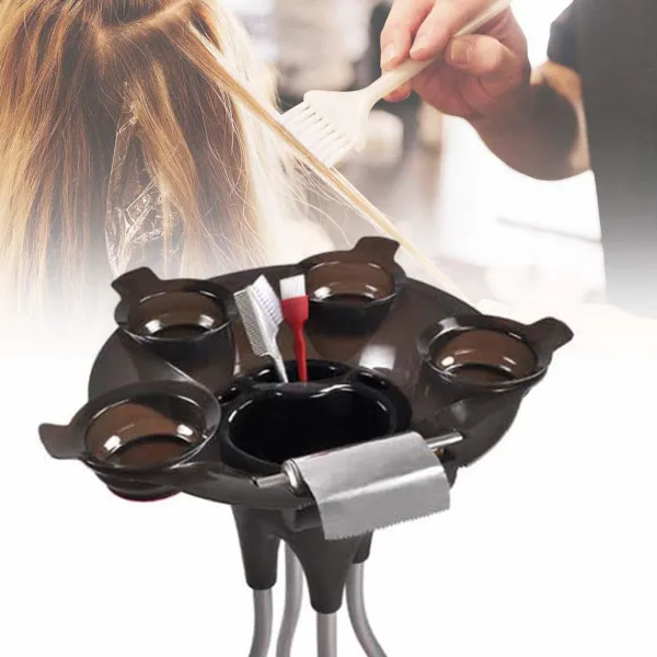 Multifunction Portable Hand Trucks Hairdresser Beauty Salon Trolley ABS Utility Storage Cart with Storage Tray