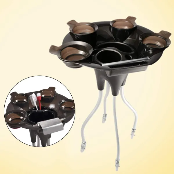 Multifunction Portable Hand Trucks Hairdresser Beauty Salon Trolley ABS Utility Storage Cart with Storage Tray