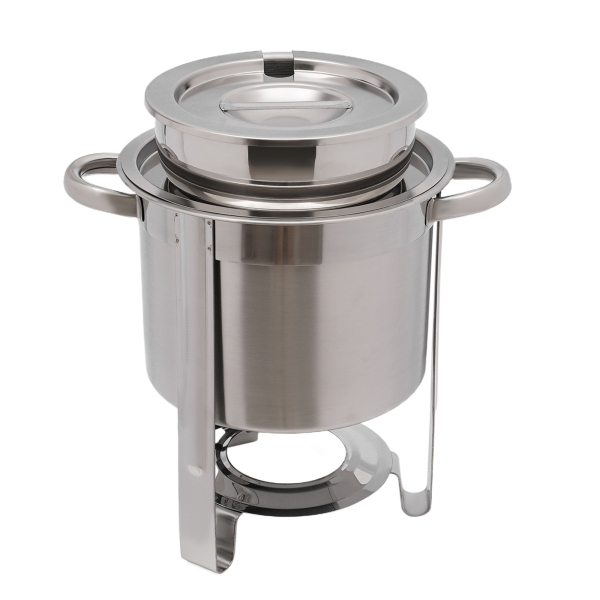 Soup Chafer Dish Kit 4L/4.23QT Stainless Steel Food Warmer Stove with Fuel Can Soup Chafer Dish Kit 4L/4.23QT Stainless Steel Food Warmer Stove with Fuel Can