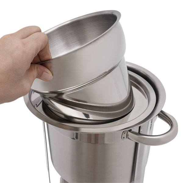Soup Chafer Dish Kit 4L/4.23QT Stainless Steel Food Warmer Stove with Fuel Can Soup Chafer Dish Kit 4L/4.23QT Stainless Steel Food Warmer Stove with Fuel Can