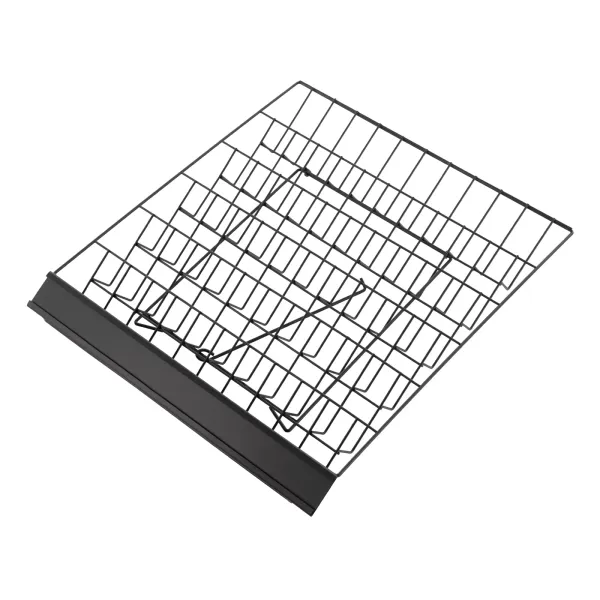 Tabletop Book 6 Rack, Magazine Rack for Table Top, Book Display Stand - Black