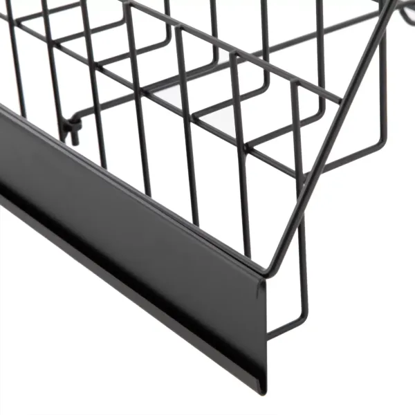 Tabletop Book 6 Rack, Magazine Rack for Table Top, Book Display Stand - Black
