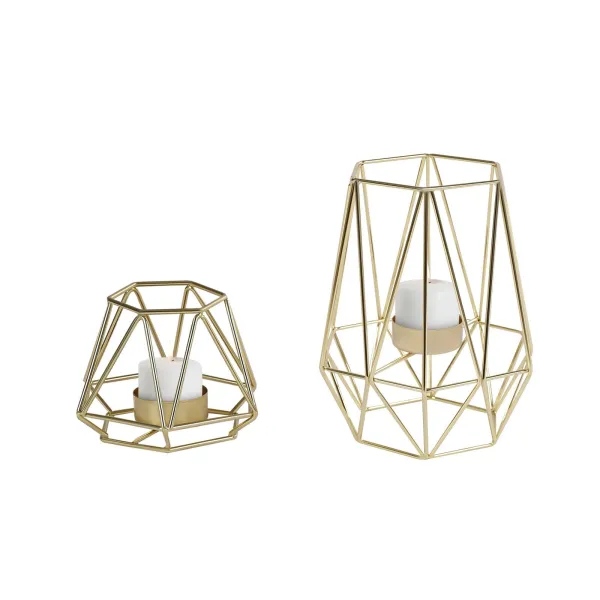 10 Pcs Metal Geometric Design Tea Light Votive Candle Holders, Iron Hollow Tealight Candle Holders, Gold (S + L) 10 Pcs Metal Geometric Design Tea Light Votive Candle Holders, Iron Hollow Tealight Candle Holders, Gold (S + L)