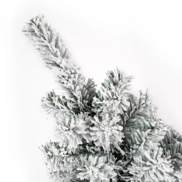 平台下架6FT Premium Hinged Artificial Christmas Tree with  Reinforced Metal Base & Easy Assembly Pre-installed Lights
