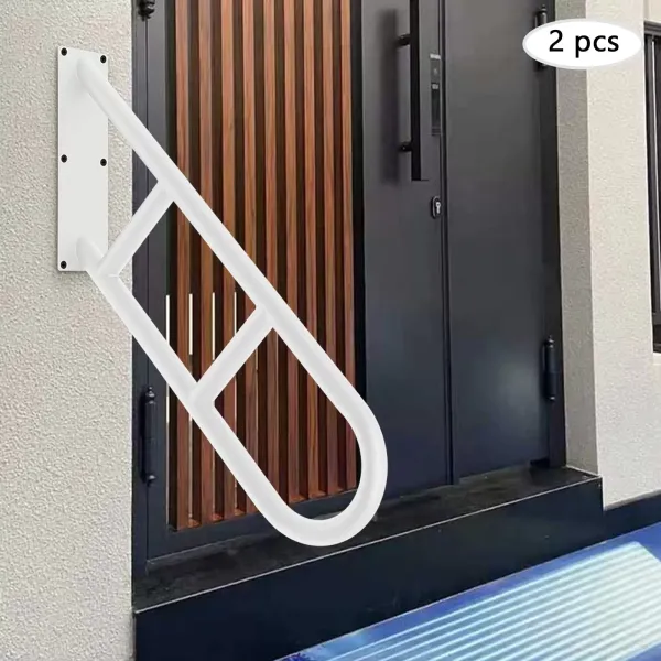 Wall Mount,Hand Rails for Stairs Outdoor Handrail Garage Railing White Finished Wall Mount,Hand Rails for Stairs Outdoor Handrail Garage Railing White Finished