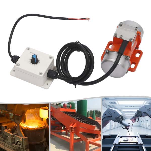 60W DC12V Vibration Motor with Speed Controller, Electric Vibration Motor