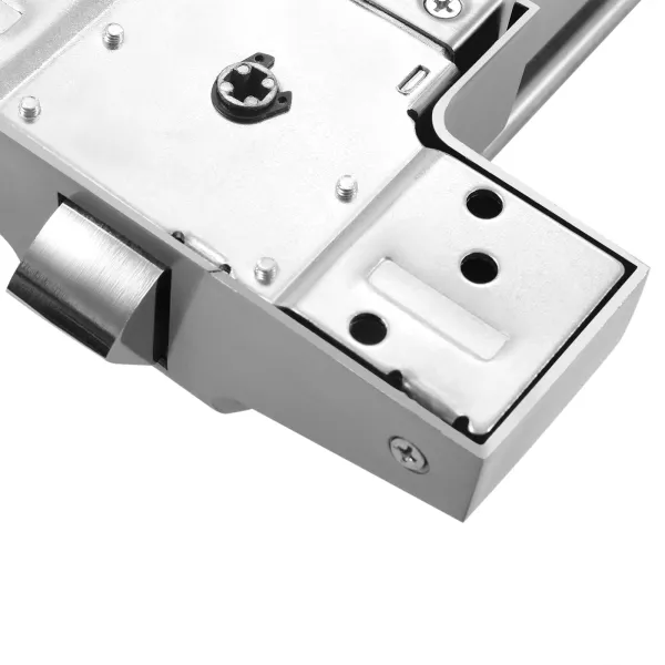 Panic Bar Exit Device Silver, Push Bar for Exit Doors & Exit Lever with Key, Warning Strike Bar with Warning Stickers Panic Bar Exit Device Silver, Push Bar for Exit Doors & Exit Lever with Key, Warning Strike Bar with Warning Stickers