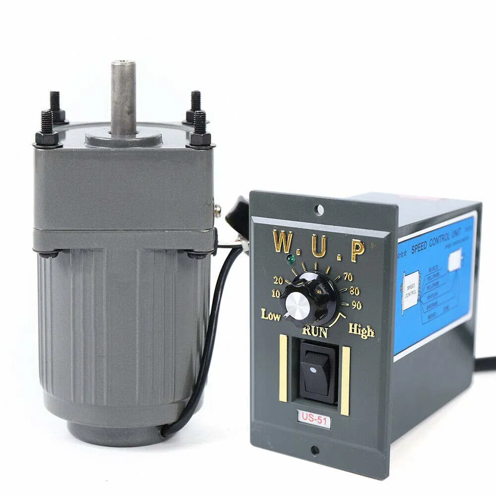 110V 15W 125RPM Single Phase Worm Gear Motor High Torque Deceleration Speed Reduction Motor Gearmotor Reducer