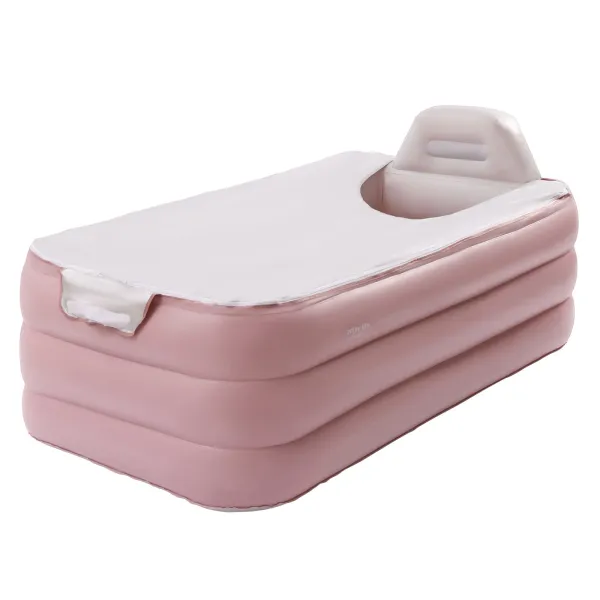 Inflatable Bathtub, Three-layer Bath Tub Portable Foldable Adult Bath Tub Freestanding SPA Folding Warm Water Hot Tub