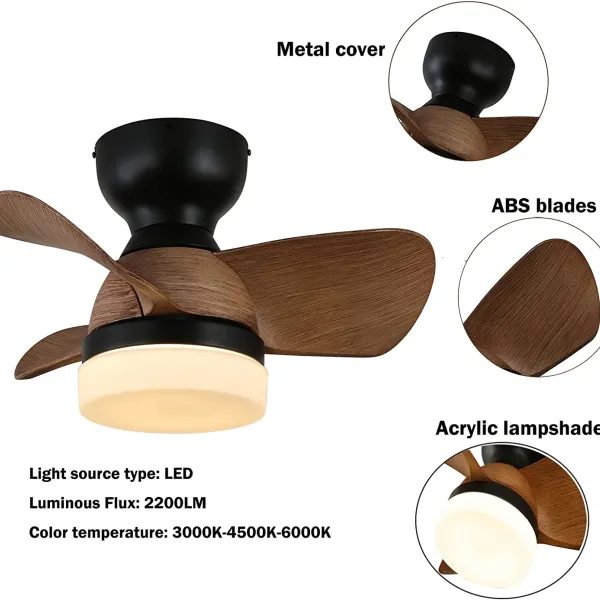 20 Inch Flush Mount Ceiling Fan with Lights and Remote Control,Modern Low Profile Ceiling Lights 20 Inch Flush Mount Ceiling Fan with Lights and Remote Control,Modern Low Profile Ceiling Lights