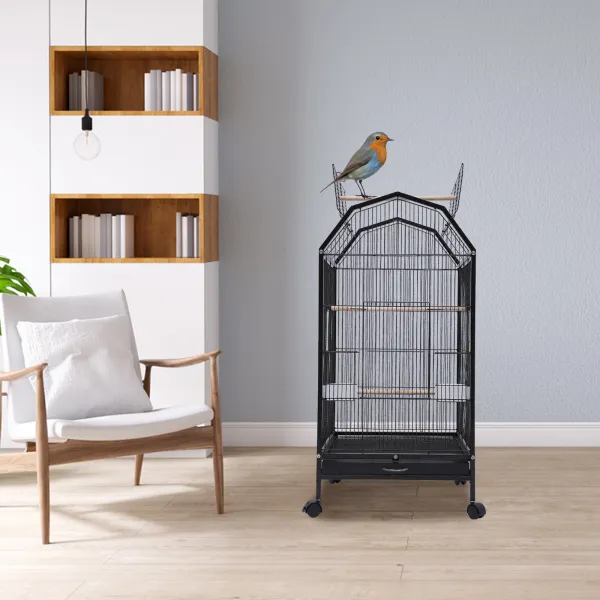 Parakeet Bird Cage with Stand Metal Pet Bird Flight Cages Large Finch Bird Cage Parakeet Bird Cage with Stand Metal Pet Bird Flight Cages Large Finch Bird Cage