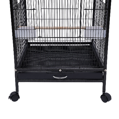 Parakeet Bird Cage with Stand Metal Pet Bird Flight Cages Large Finch Bird Cage