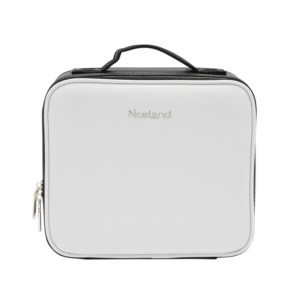 Makeup Train Case with Large Lighted Mirror 3 Color Scenarios Adjustable Brightness Large Cosmetic Organizer Makeup Train Case with Large Lighted Mirror 3 Color Scenarios Adjustable Brightness Large Cosmetic Organizer