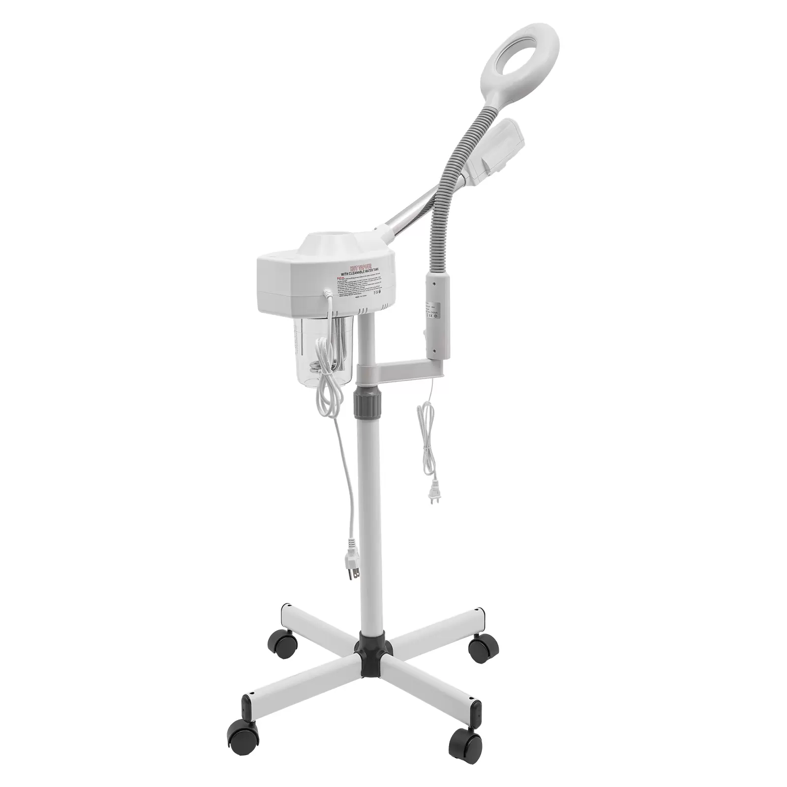 2 in 1 Ozone Hot Facial Steamer with 5x Magnifying Lamp Machine