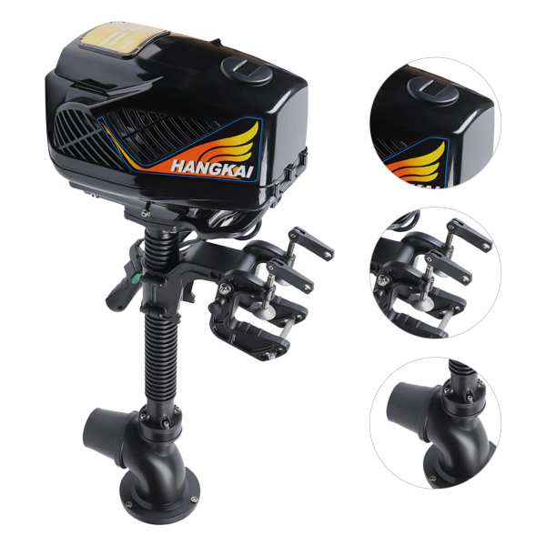 OUKANING 4 HP Electric Outboard Motor Boat Engine 1000W Electric Marine Motor