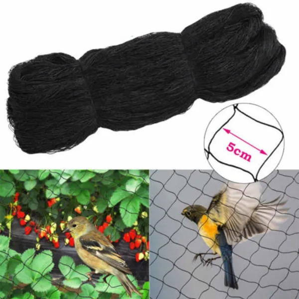 OUKANING Anti Bird Netting 100'X50' Barrier Garden Bird Poultry Aviary Net OUKANING Anti Bird Netting 100'X50' Barrier Garden Bird Poultry Aviary Net