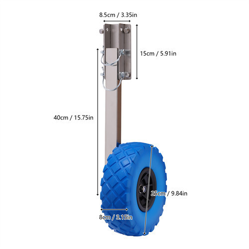 OUKANING Boat Transom Launching Wheel Dolly for Inflatable Boats-10'' x 3 '' Tire&150KG Max OUKANING Boat Transom Launching Wheel Dolly for Inflatable Boats-10'' x 3 '' Tire&150KG Max