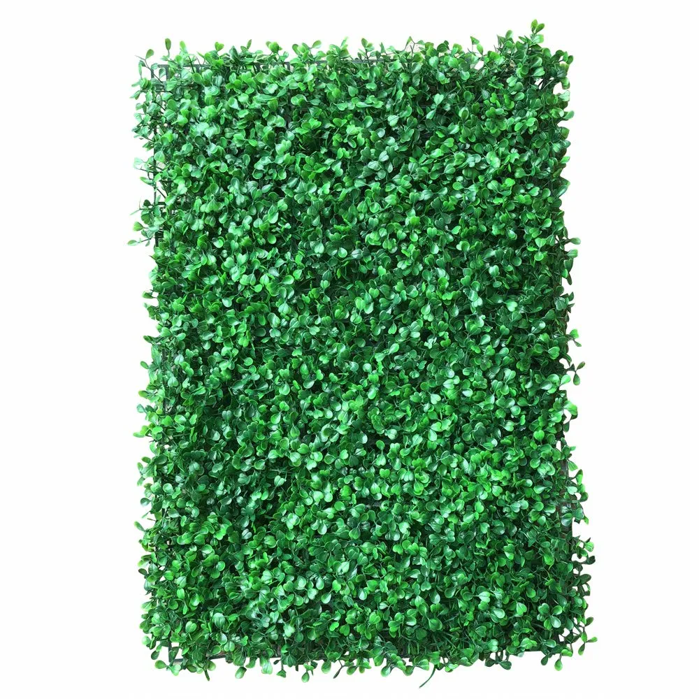 Oukaning 12Pcs Artificial Mat Greenery Panels - Hedge Plant
