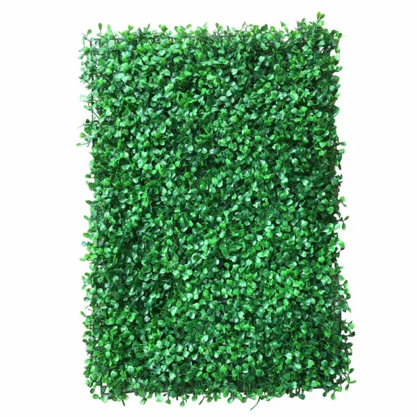 Oukaning 12Pcs Artificial Mat Greenery Panels - Hedge Plant Oukaning 12Pcs Artificial Mat Greenery Panels - Hedge Plant
