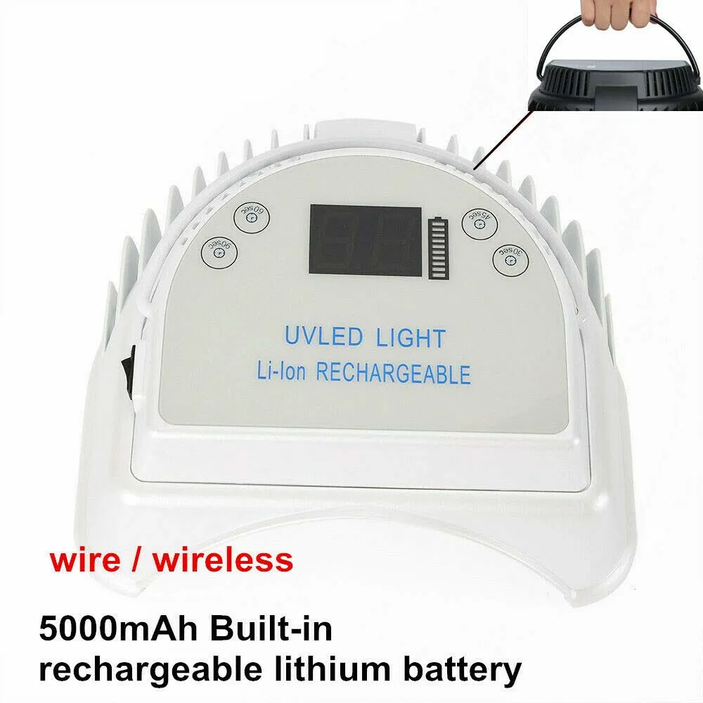 Oukaning Cordless LED Nail Dryer Nail Lamp Gel Polisher Machine-Nail Drying