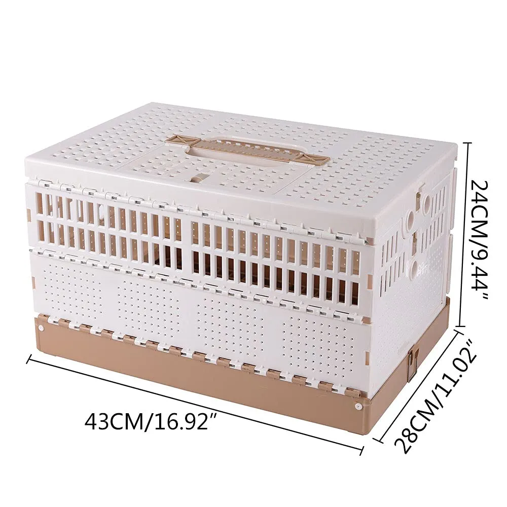 43cm Portable Foldable Plastic - Transport Poultry - Transport Bird Cage