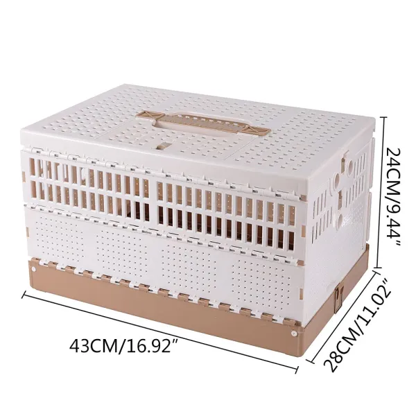 43cm Portable Foldable Plastic - Transport Poultry - Transport Bird Cage