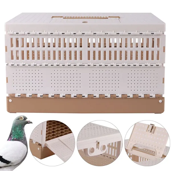 43cm Portable Foldable Plastic - Transport Poultry - Transport Bird Cage