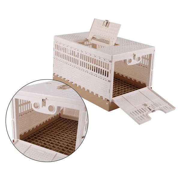 43cm Portable Foldable Plastic - Transport Poultry - Transport Bird Cage