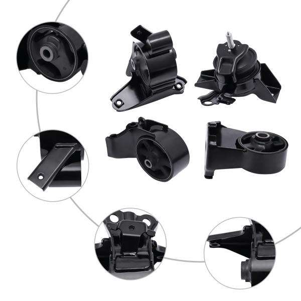 Engine & Trans Mount Set 4PCS. 2003-2008 for Hyundai Tiburon 2.7L for Auto Brand New With High Quality Direct-fit Replacement Fine Engine & Trans Mount Set 4PCS. 2003-2008 for Hyundai Tiburon 2.7L for Auto Brand New With High Quality Direct-fit Replacement Fine