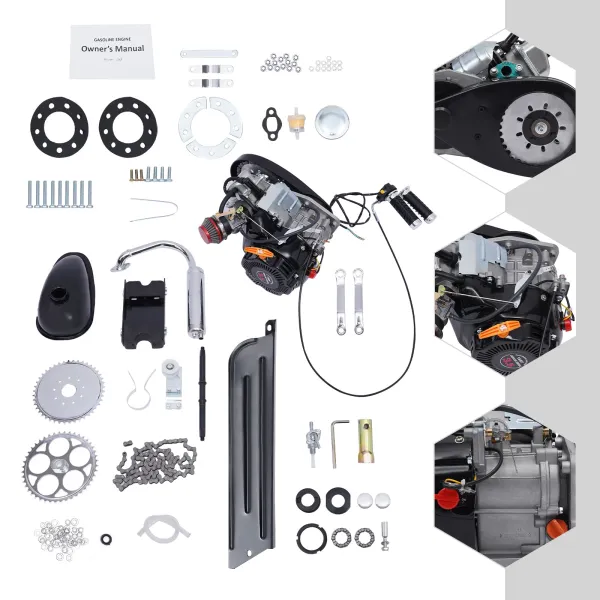 100cc 4 Stroke Bicycle Engine Kit Gas Motorized Motor Bike Modified DIY Engine 100cc 4 Stroke Bicycle Engine Kit Gas Motorized Motor Bike Modified DIY Engine