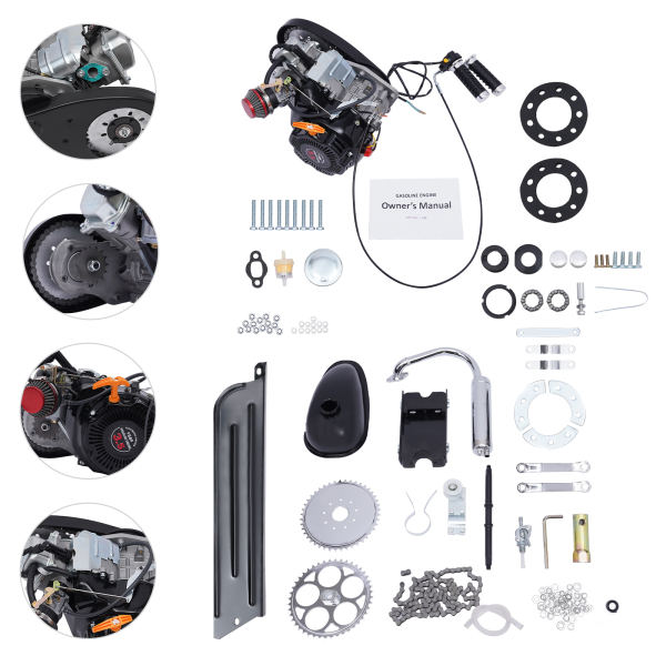100cc 4 Stroke Bicycle Engine Kit Gas Motorized Motor Bike Modified DIY Engine 100cc 4 Stroke Bicycle Engine Kit Gas Motorized Motor Bike Modified DIY Engine
