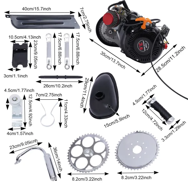 100cc 4 Stroke Bicycle Engine Kit Gas Motorized Motor Bike Modified DIY Engine 100cc 4 Stroke Bicycle Engine Kit Gas Motorized Motor Bike Modified DIY Engine
