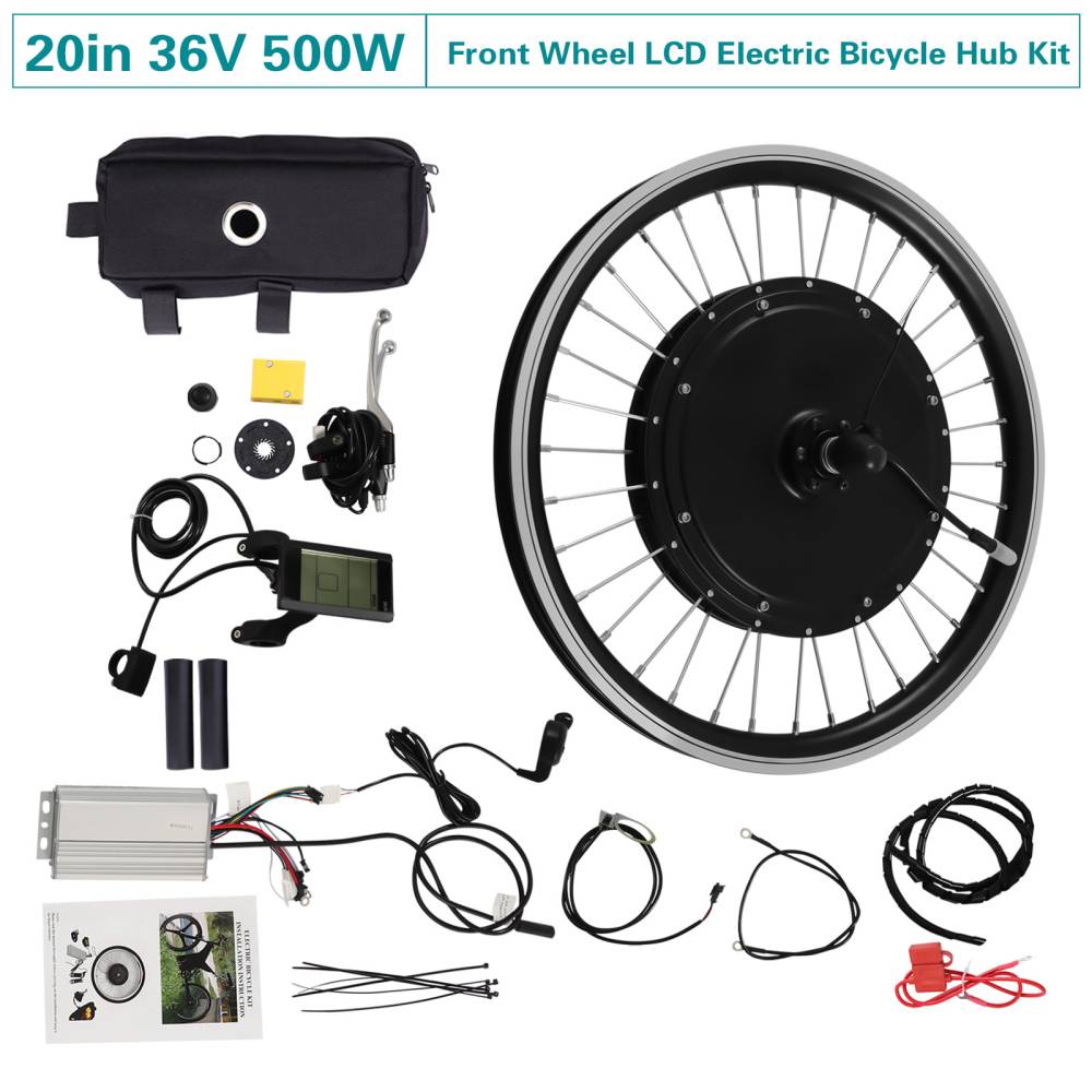 20 Inch 500W 36V Front Wheel Electric Bike Waterproof Electric Bike Conversion Kit