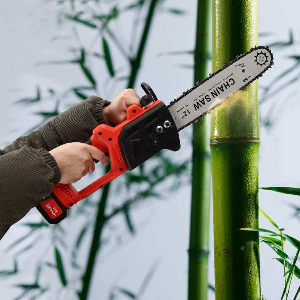 Electric Chainsaw, 12Inch Cordless Chainsaw, Portable Electric Chainsaw, Handheld Mini Chainsaw, Light Weight with Batteries Electric Chainsaw, 12Inch Cordless Chainsaw, Portable Electric Chainsaw, Handheld Mini Chainsaw, Light Weight with Batteries