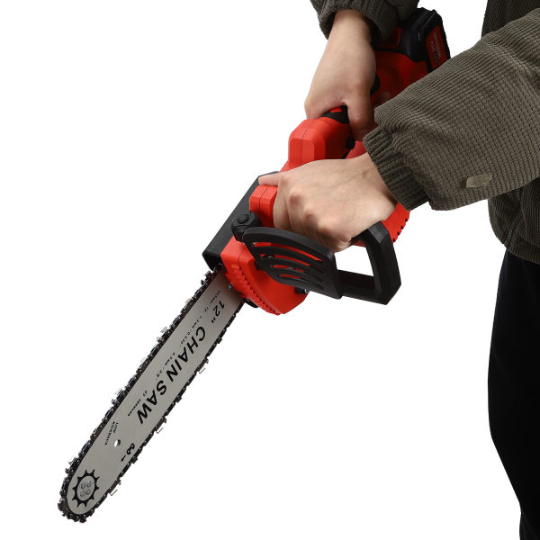 Electric Chainsaw, 12Inch Cordless Chainsaw, Portable Electric Chainsaw, Handheld Mini Chainsaw, Light Weight with Batteries Electric Chainsaw, 12Inch Cordless Chainsaw, Portable Electric Chainsaw, Handheld Mini Chainsaw, Light Weight with Batteries