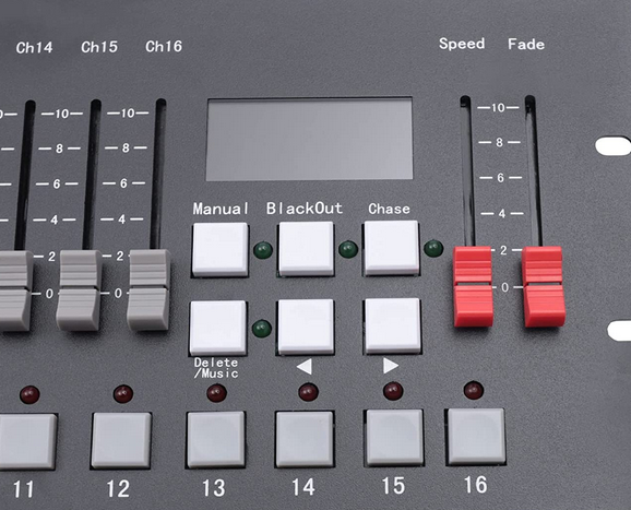 Controller DMX 256 Canali – Con Display LED E Connettore 3 In 1 – Per Luci Da Palco, DJ, Discoteca E Matrimoni