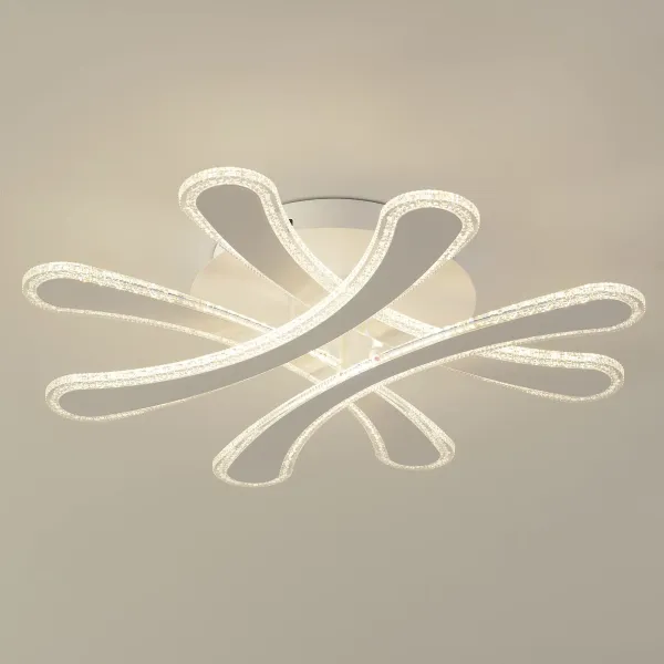 48W 4-Head Ceiling Lamp Led Ceiling Chandelier Lighting Fixture with Remote Control Dimmable Ceiling Light