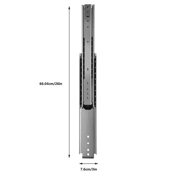 Heavy Duty Drawer Slides Full Extension Ball Bearing Industrial Drawer Slides 3 Section Drawer Tracks and Runners 500 lb Heavy Duty Drawer Slides Full Extension Ball Bearing Industrial Drawer Slides 3 Section Drawer Tracks and Runners 500 lb