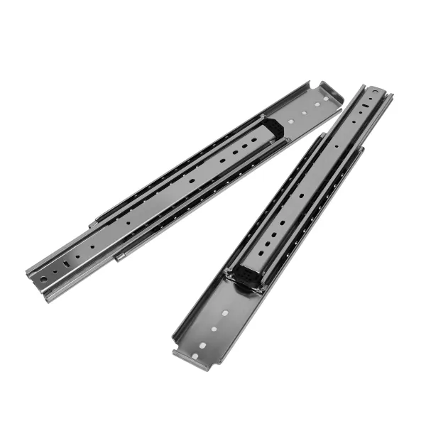 Heavy Duty Drawer Slides Full Extension Ball Bearing Industrial Drawer Slides 3 Section Drawer Tracks and Runners 500 lb Heavy Duty Drawer Slides Full Extension Ball Bearing Industrial Drawer Slides 3 Section Drawer Tracks and Runners 500 lb