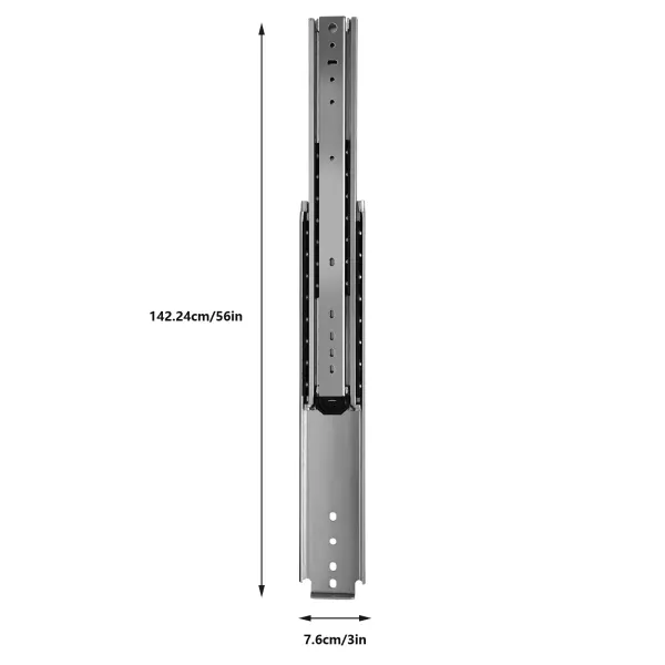 Heavy Duty Drawer Slides Full Extension Ball Bearing Industrial Drawer Slides 3 Section Drawer Tracks and Runners 500 lb Heavy Duty Drawer Slides Full Extension Ball Bearing Industrial Drawer Slides 3 Section Drawer Tracks and Runners 500 lb