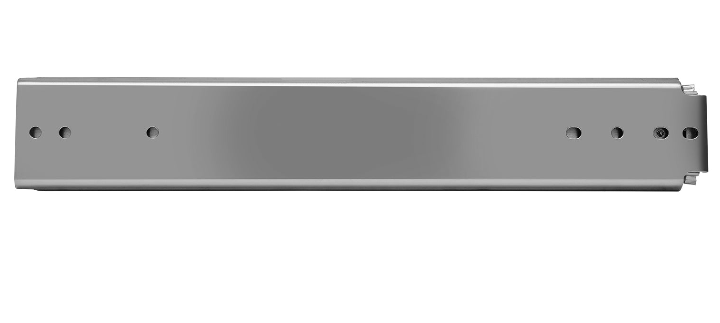 Heavy Duty Drawer Slides 56 Inch Full Extension Ball Bearing Industrial Drawer Slides 3 Section Drawer Tracks and Runners 500 lb Load Capacity Side Mount 1 Pair